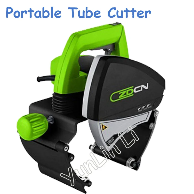 Cortador de Tubos de Cobre/Acero ZD220, Cortador de Tubos Eléctrico Portátil, Máquina de Corte de Tubos Redondos de 15-220 mm, Herramienta de Corte de Tubos de 1200w