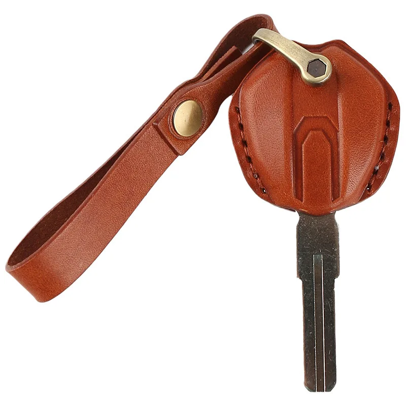Genuine Leather Motorcycle Key Case For Ducati Multistrada Panigale Monster 1199 Handmade Key Fob Cover Vintage