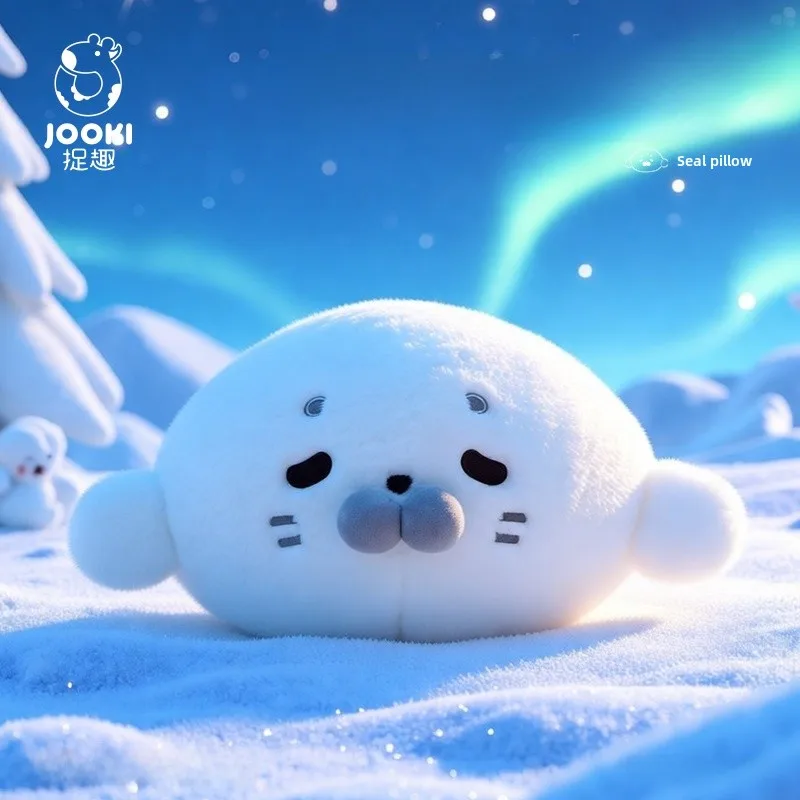 

Seal Plu Toy S Pillow Canion Soothing Doll Girl Birthday Gift 360 Deee Rotatable Soft PP Cotton Filled Stuffed Toy
