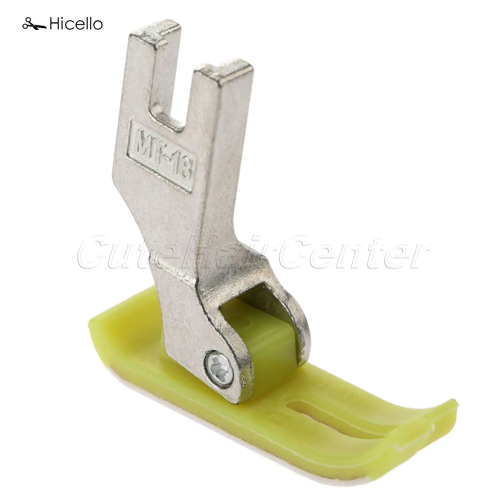 1pc MT-18 Flat Industrial sewing machines Presser Foot PTFE Feet Width:1.1cm/0.43inch for Leather Laminated Foam Rubber Fabrics