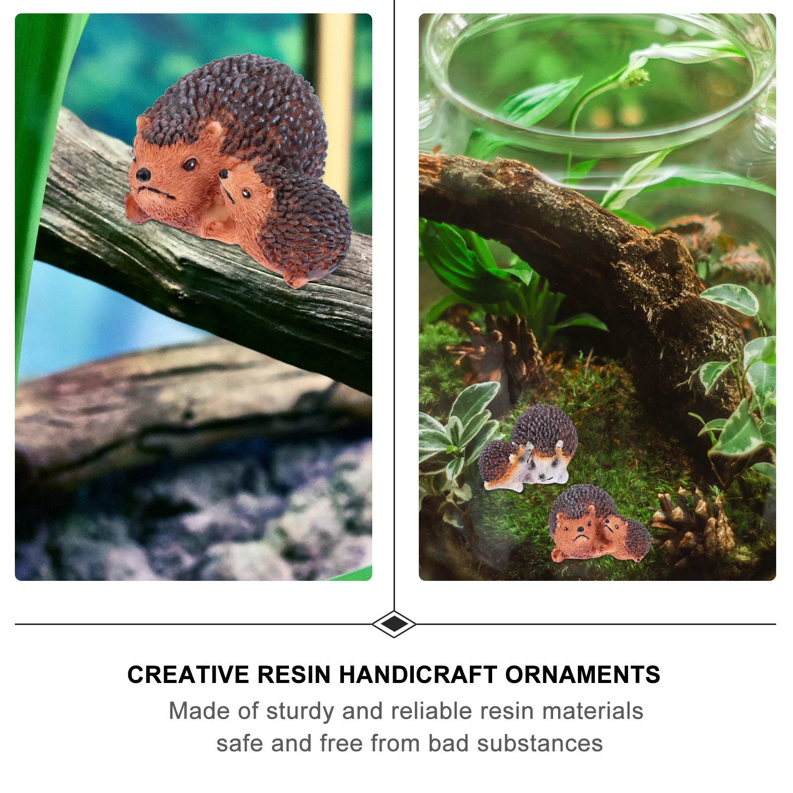 القنفذ ساحة زخرفة الراتنج التماثيل حديقة ساحة المناظر الطبيعية زينة زخرفية محاكاة الحيوان الحرفية #1