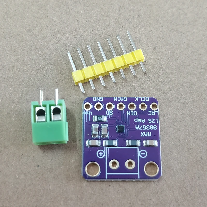 1PC Test Board MAX98357 I2S 3W Class D Amp Module for ESP32 RPi - Filterless Audio Board Mono/Stereo Output 2.5V-5.5V DIY Sound view 5