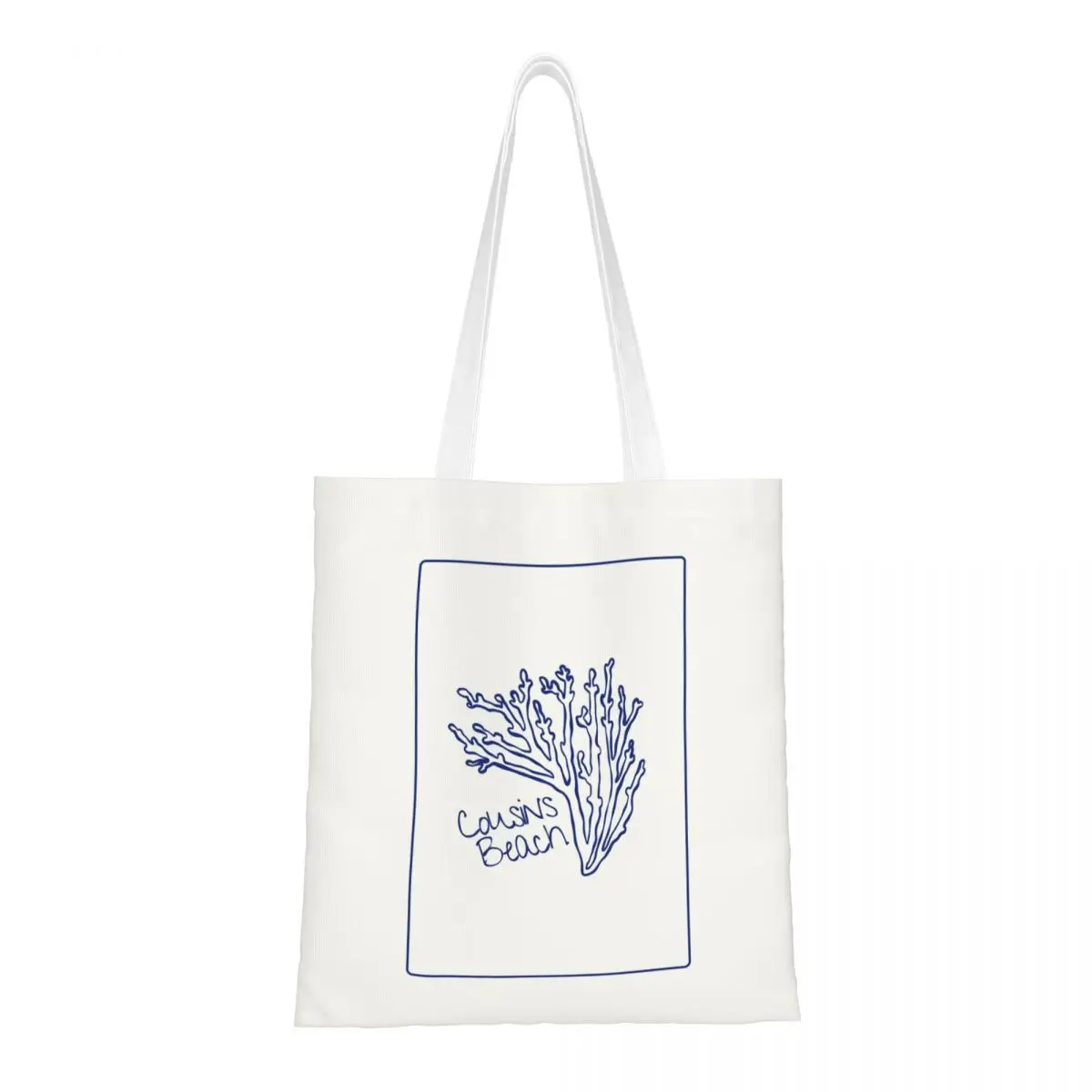 

Cousins Beach Простая холщовая сумка с прибрежным принтом, многоразовая уникальная летняя сумка I Turned, красивая повседневная сумка для женщин и мужчин