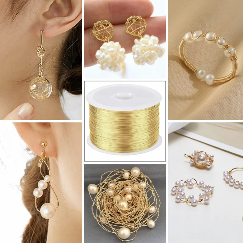 1-100m Tarnish Resistant Copper Wires 0.1-3.0mm Jewelry Craft Wires Beading Wire for Jewelry Making, Wire Wrapping and Crafting image 6