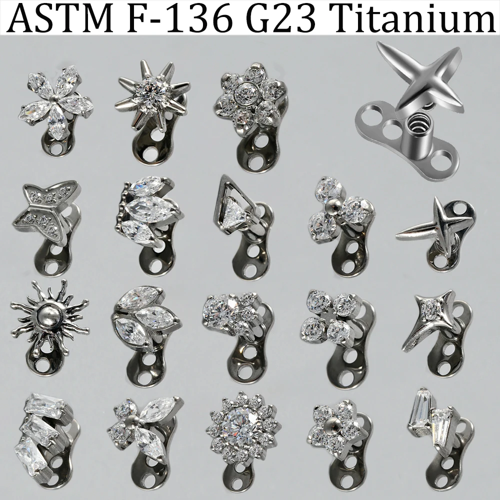 Body Jewelry Implants - 1PC G23 Impianto Titanio Ancoraggio Dermico