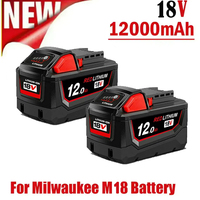 18V 12.0Ah For Milwaukee M18 Battery Li-Ion Replacement Battery For Milwaukee 18V M18 48-11-2830 0730-20 Tool battery