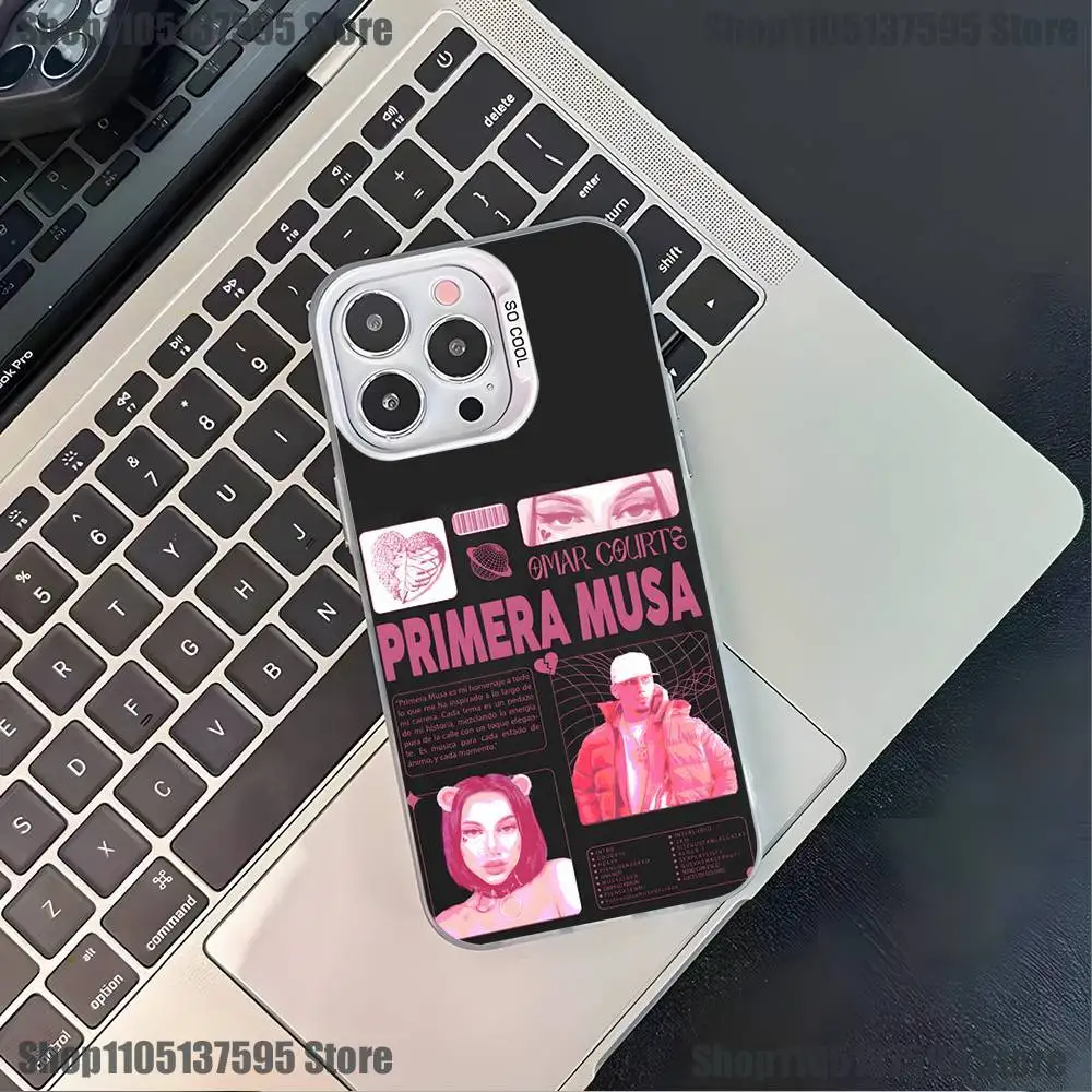 حافظة هاتف Primera Musa Omar Courtz لهاتف iPhone 17,16,15,14,13,12,11,Pro,XS,Max,Plus,Mini,SE4,E غطاء أبيض غير لامع مقاوم للصدمات #4