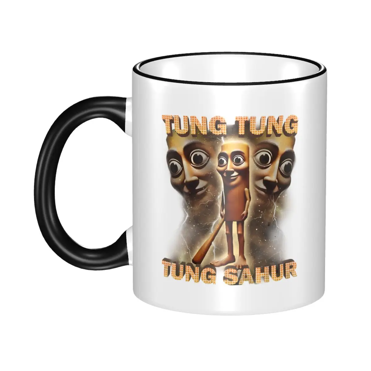 

High Quality Tung Tung Tung Sahur Merch Mugs Novelty Italian Brainrot Meme Tea Cup
