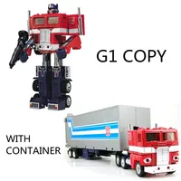 G1 Optimus Prime KO replica Transformation toys Deformed CONVOY WITH CONTAINER metal car head With original box