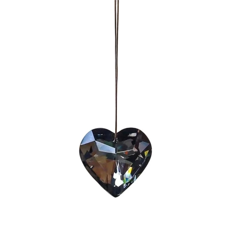 

Decorative Love Heart Crystal Sun Catcher Hanging Ornaments For Romantics Couples