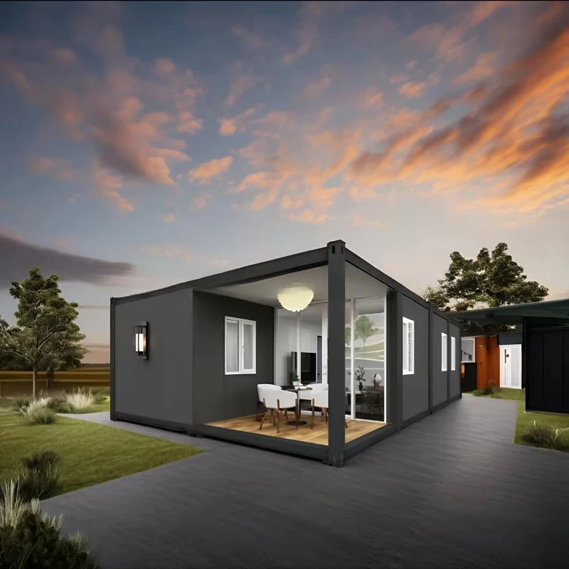Customized Luxury 40Ft Extendable Container Home Full Bathroom with Waterproof Feature Made in China Prefab Houses