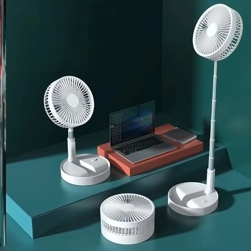 Factory Wholesale Support Custom Stretch Table Fan Low Noise Dormitory Storage Wall Hanging Desktop Folding Fan