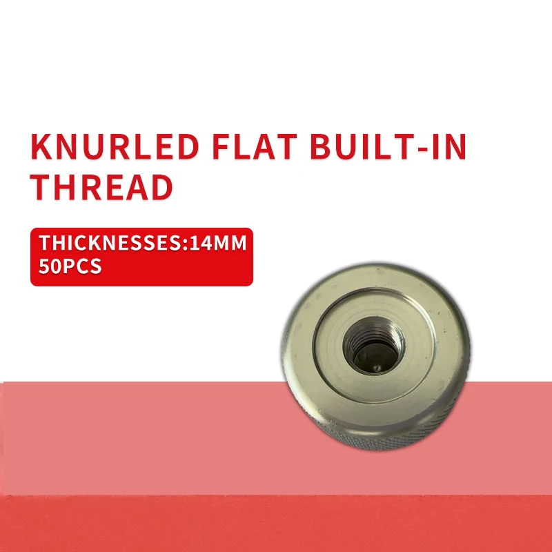 Knurled Flat Threads With Built-In Threads Stainless Steel Hand Tightened Nuts Hardware Machinery Accessories