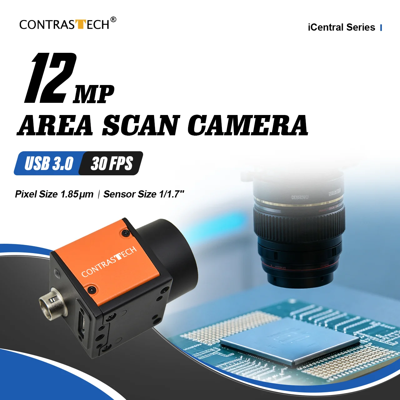12mp IMX304 30.5fps USB 3.0 Opencv Camera for Printing Quality Inspection