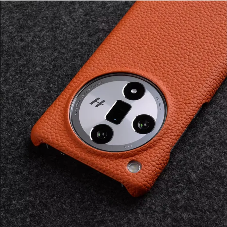 

Melkco Genuine Leather Phone Case for OPPO Find X7 Ultra X7 Fundas Metal Camera Len Protector Premium Plain Cowhide Hard Cover