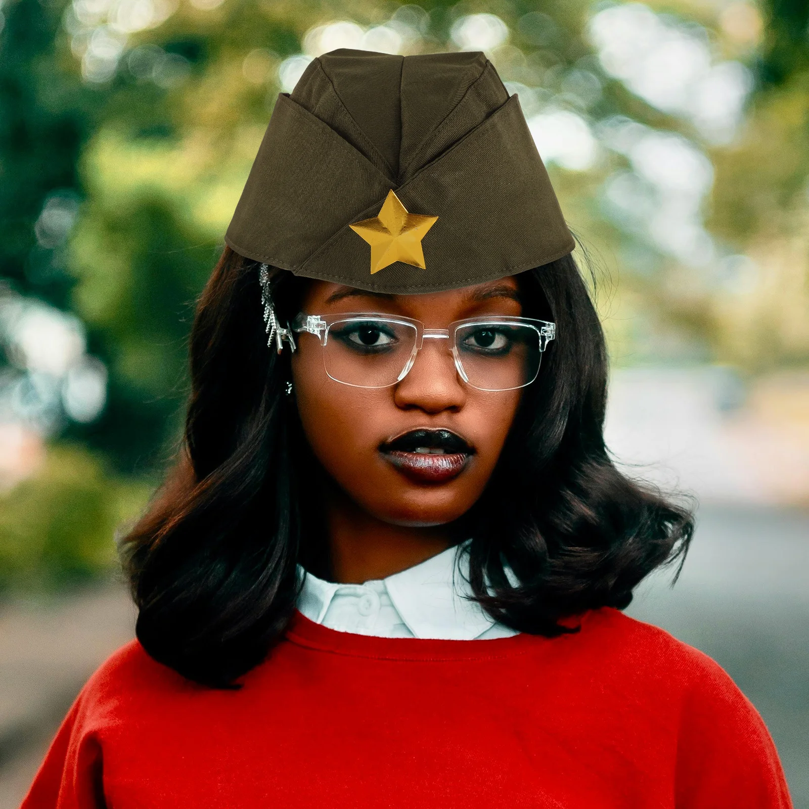 

1 шт., зеленая кепка моряка в стиле милитари, простой стильный дизайн, легкий, один размер, подходит для большинства вечеринок, кадриль