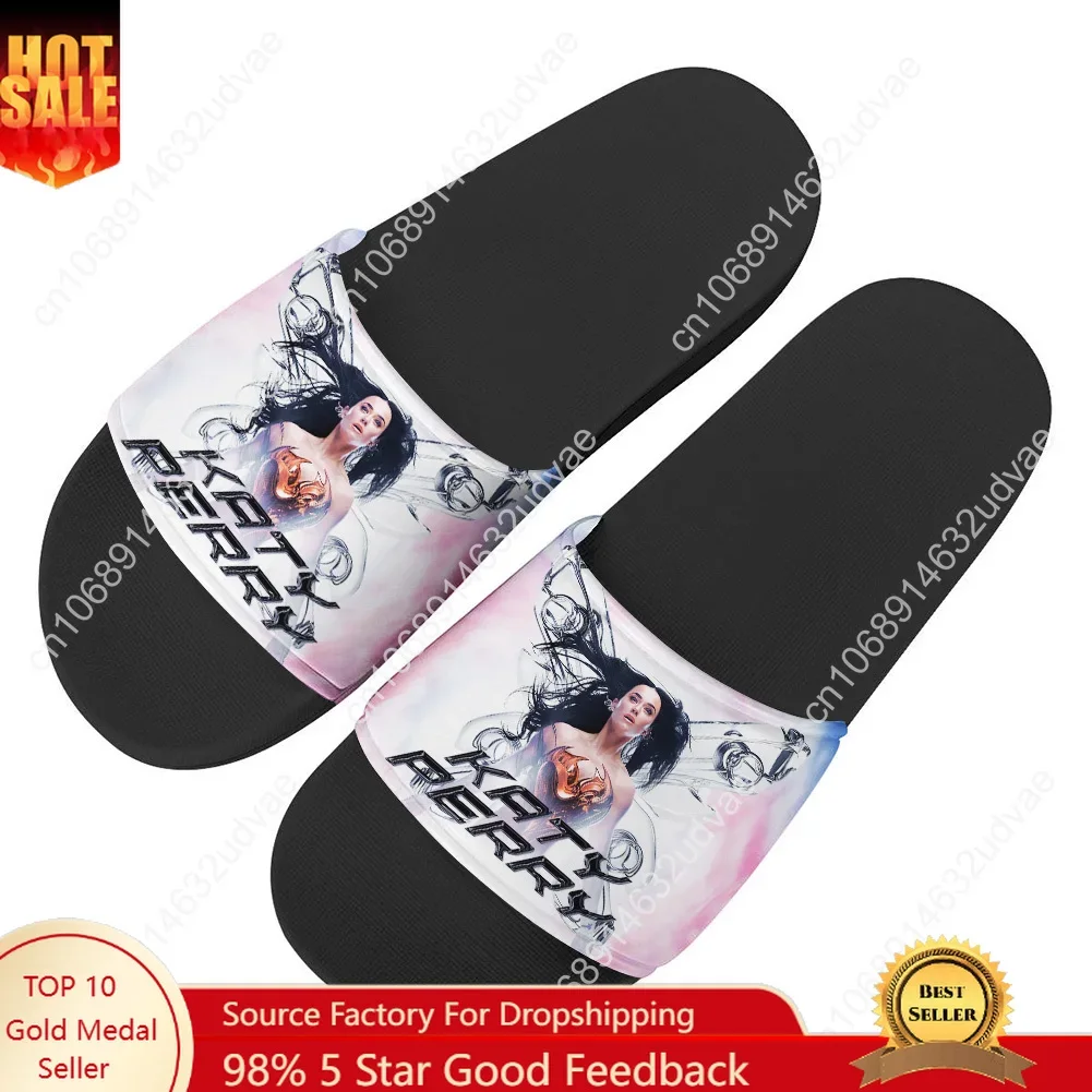

Katy Perry Sandals Home Slippers Water Shoes Men Women Teenagers Sandal Bathroom Beach Pool Custom Made Summer Slipper