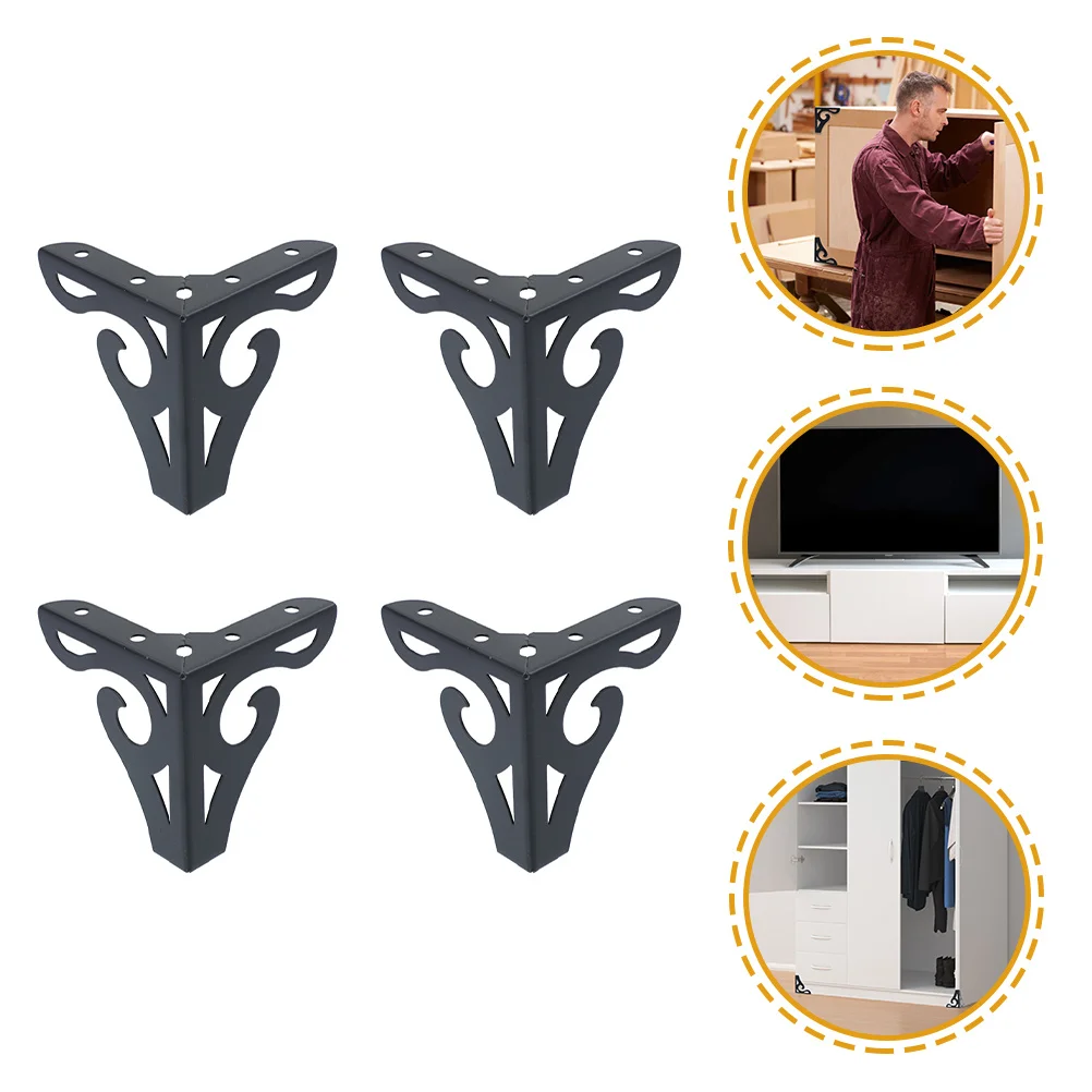 

4pcs Metal Furniture High-Grade Iron Strong Support For Cabinet Wardrobe Coffee Table Bookcase Feet Sofa