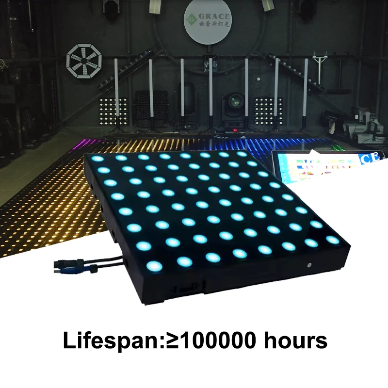 BOTAI Igracelite 2ft By 2ft Magnetic Dance Floor Party Light 8*8 Pixel Led Dance Floor