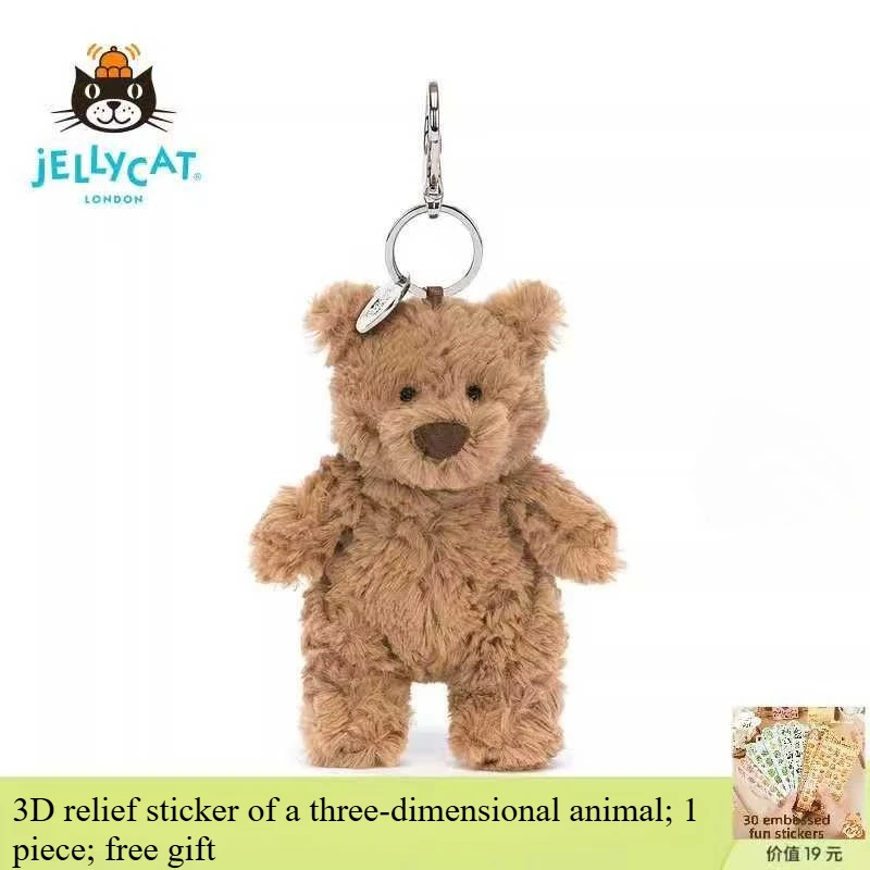 Jellycat Morkie Scottish Terrier Pig Peanut Penguin Barcelona Teddy Bear Bag Charm Keychain Prezent na Nowy Rok Prezent na Walentynki