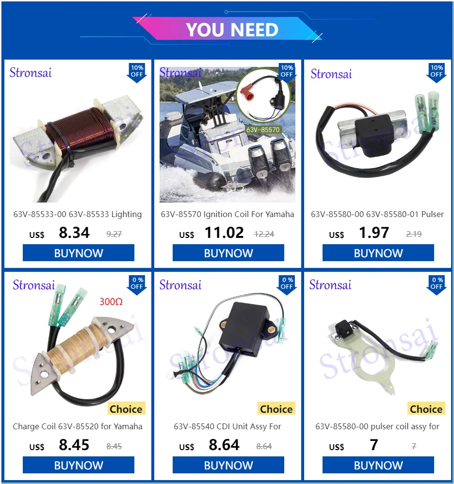 63V-85540 CDI-Einheit Assy für Yamaha Außenbordmotor Moto2T 9,9 PS 15 PS 63V-85540-00 63V-85540-01 -02 -03 -00 Ersetzt 9-25302 18-5132 – Detail 1