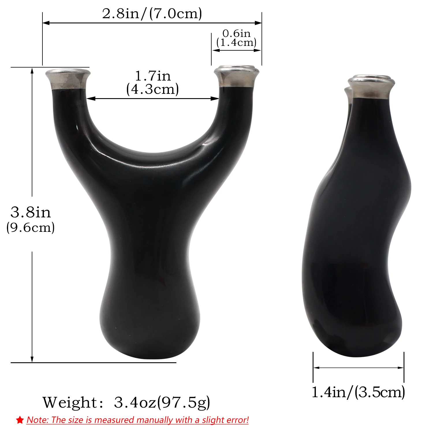 Ebony Y-Shaped Quick-Press Clamp Slingshot Model Ergonomic Handle Outdoor Target Precision Practice