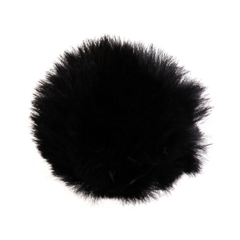 Artificial Furry Wind Microphone Cover Muff Windscreen Windshield for Lapel