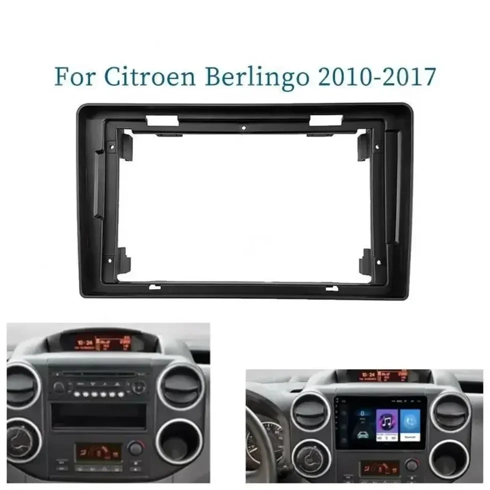 

For Citroen Berlingo Peugeot 3008 5008 Partner 2010-2017 9 Inch Car Frame Fascia Adapter Android Radio Dash Fitting Panel Kit