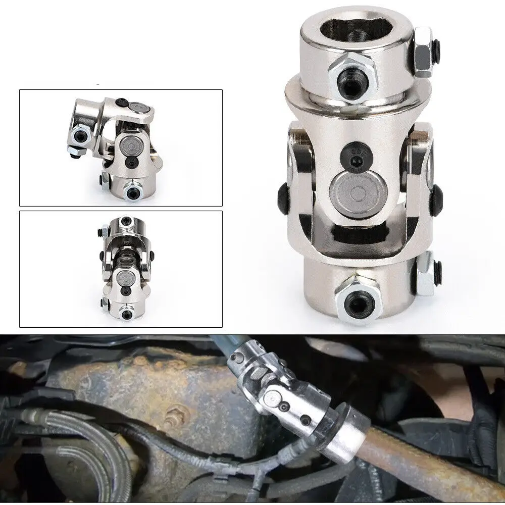 

Universal Steering 3/4"DD X 3/4" DD Length 83mm (3-1/4") Single Steering U-Joint Shaft Auto Parts