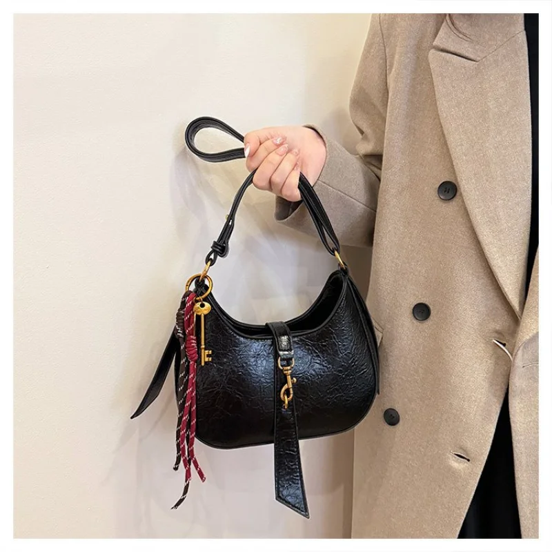 Tas Tote Wanita Mewah Terbuat Dari Kulit Premium Menampilkan Tampilan Komuter Ringan Bergaya Vintage Elegan Paris yang Mewah ​