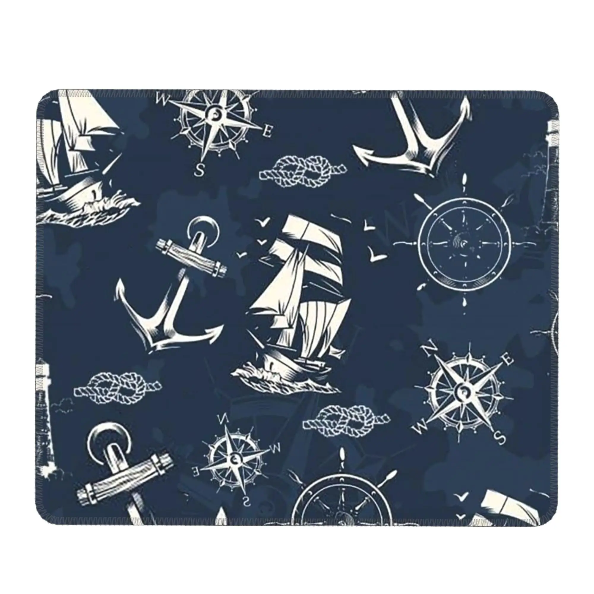 Navy Ship Anchor Theme Mouse Pad Computer Keyboard Mouse Mat Gamer PC Laptop Desk Mat Office Table Mats