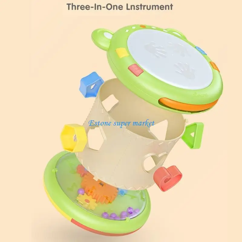 090B Electric Educational Toy Early Learning Beat On Toy for Baby Beat On Drum Toy