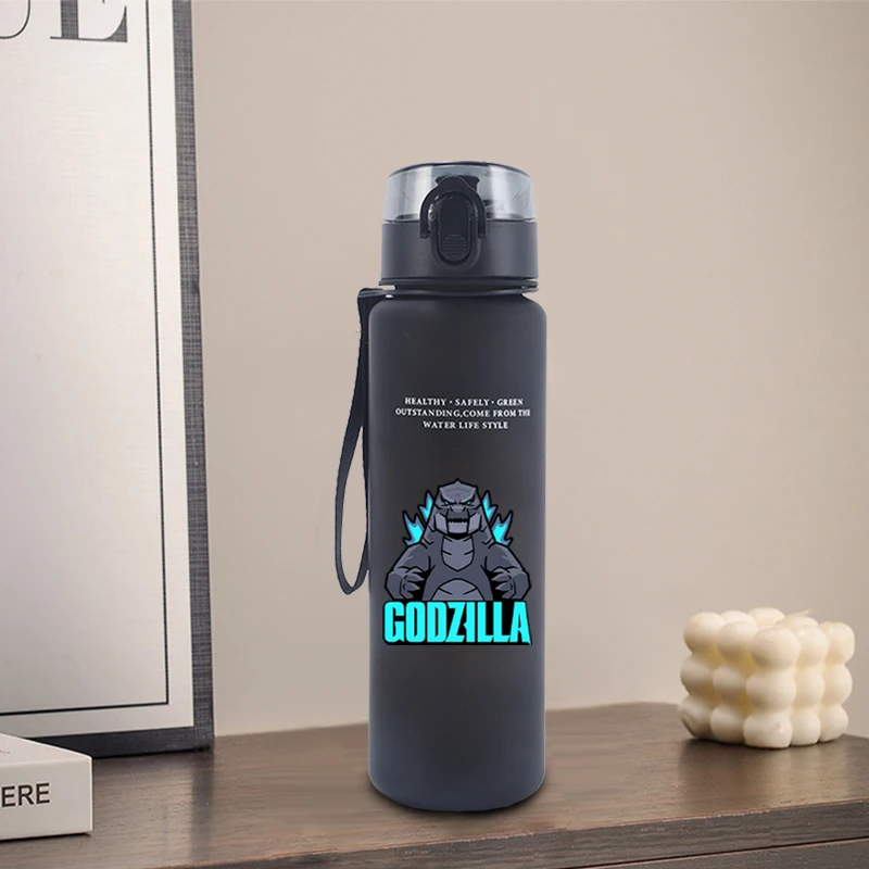 650ml Godzillas Water Bottle Fashion Print Exquisite Kettle Cut Outdoor Picnic Portable Drink Container Travel Birthday Gift Jug view 2