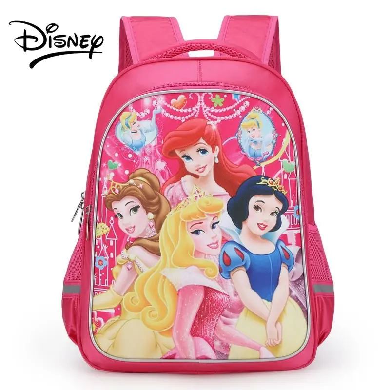 Disney Princess Schoolbag for Girls Kindergarten Primary School Student Waterproof Cute Backpack Large Capacity Multi-function