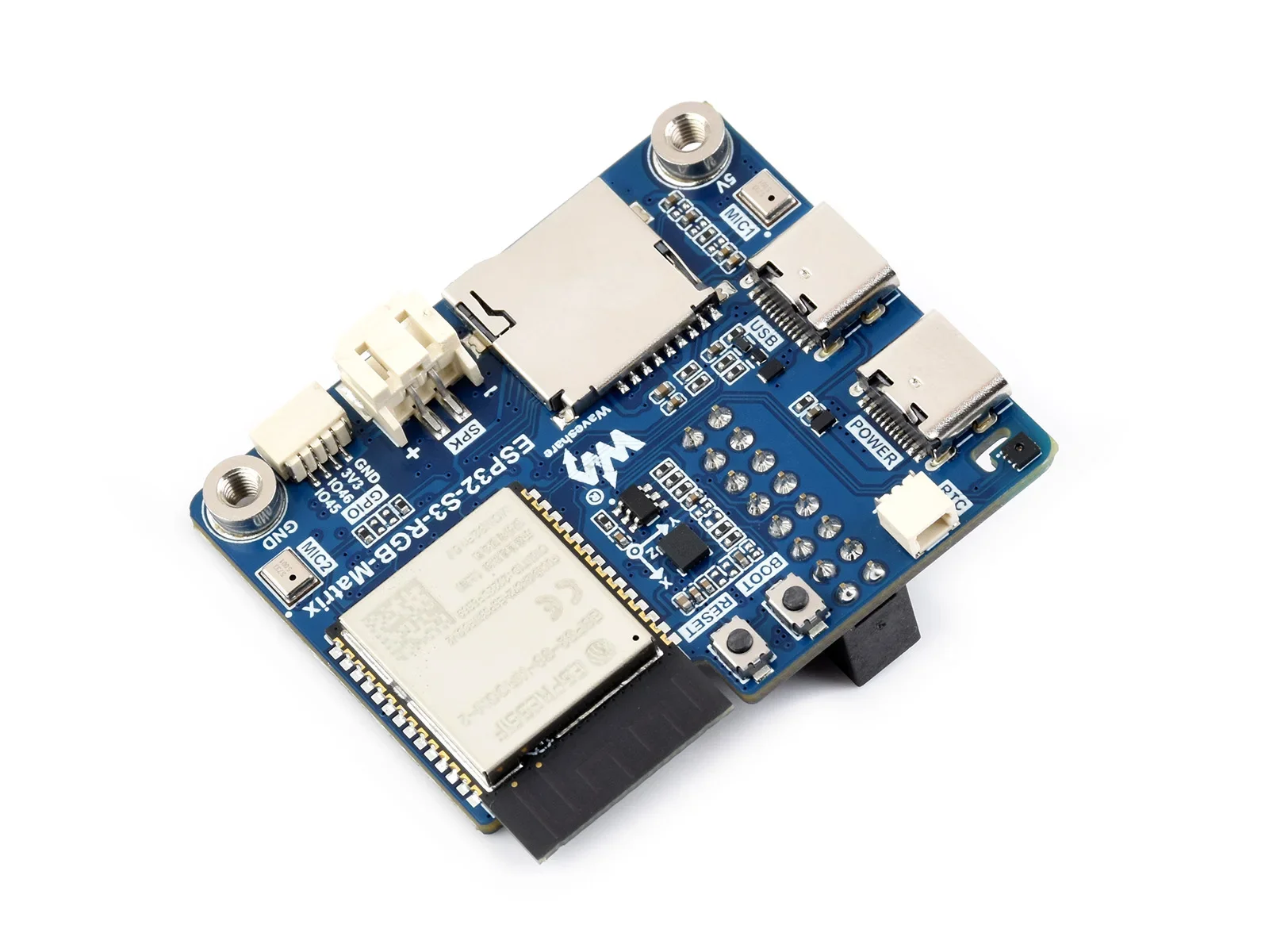 Waveshare ESP32-S3 RGB Matrix Driver Board, Onboard Dual Microphones Array, Supports 2.4 GHz Wi-Fi And Bluetooth 5 (BLE)
