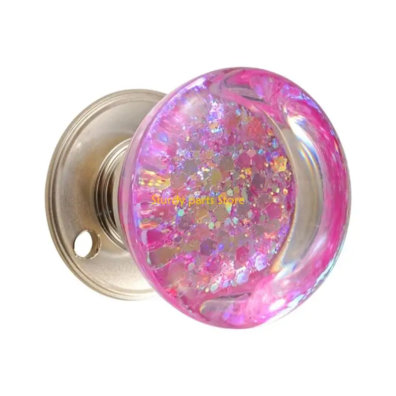 

97QC Дверные тяги Ручка шкафа Ручка шкафа Хрустальный шар Форма дверной ручки шкафа