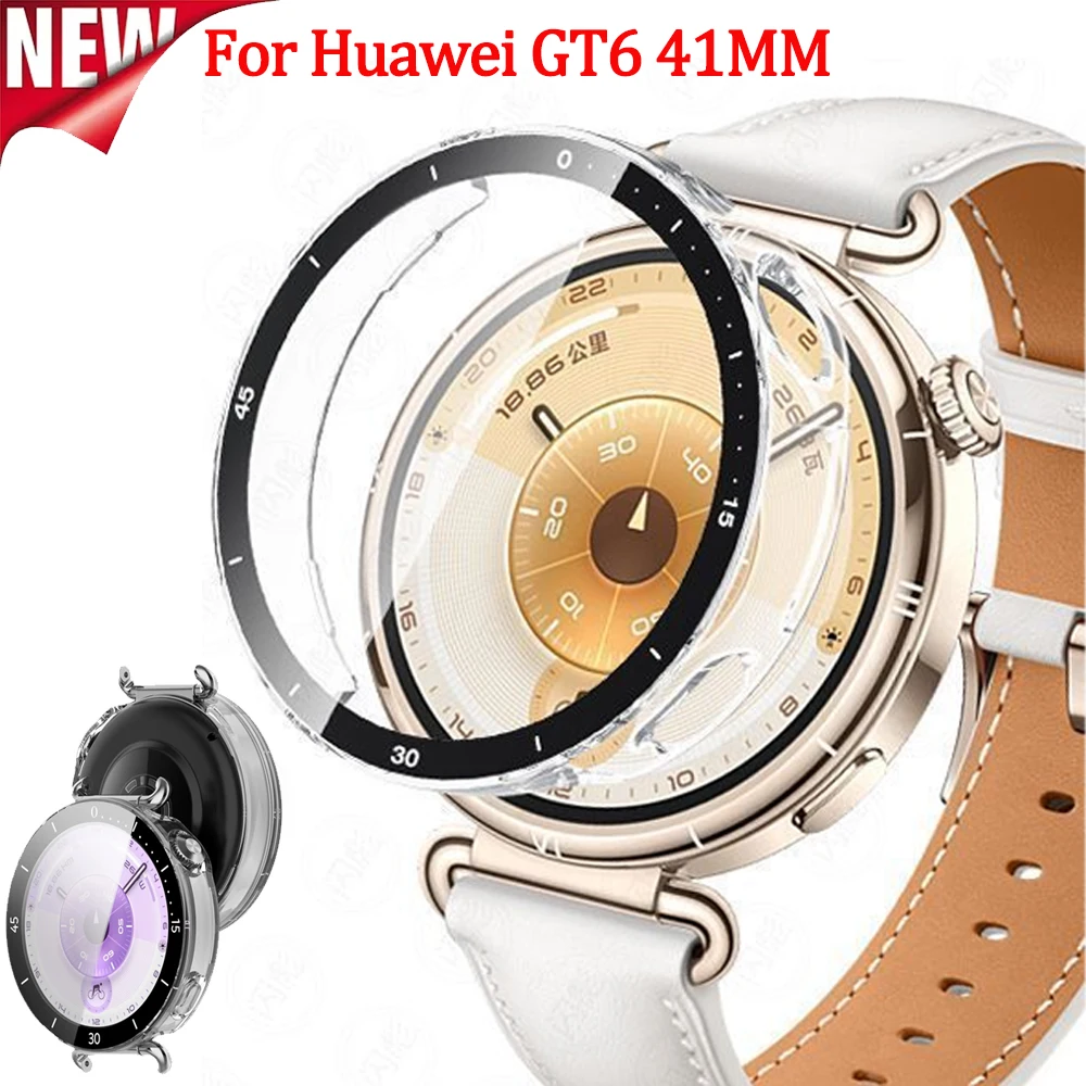 Tempered Glass  Film For Huawei Watch GT6 41mm Anti-fall protective shell for Huawei Watch GT6 41mm Bumper Case Accessories