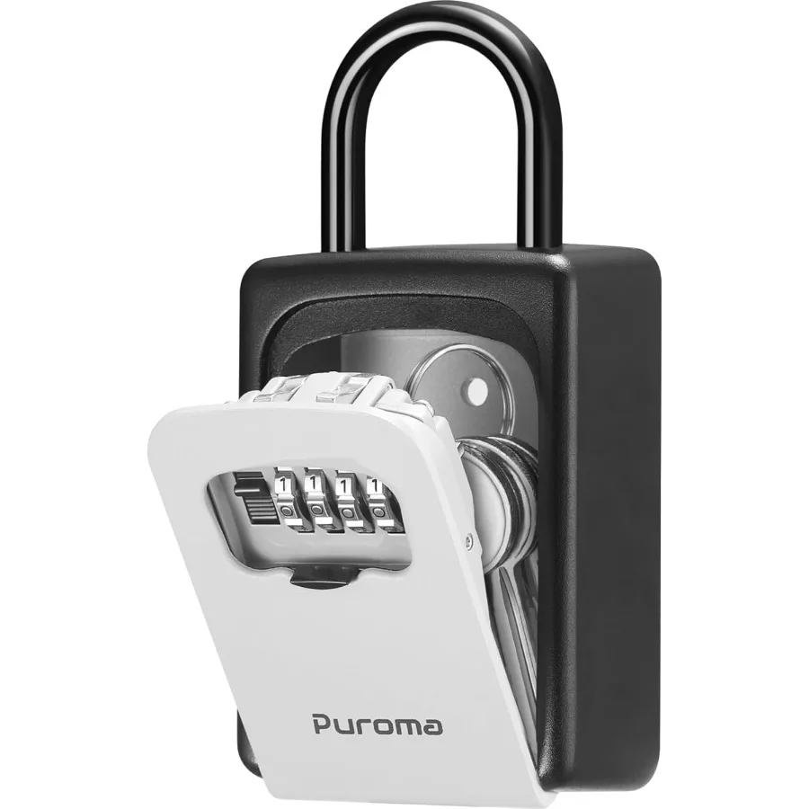 

Большой портативный настенный замок для ключей с с сбрасываемым кодом комбинации для наружного домашнего офиса, дверная ручка, идеально подходит для