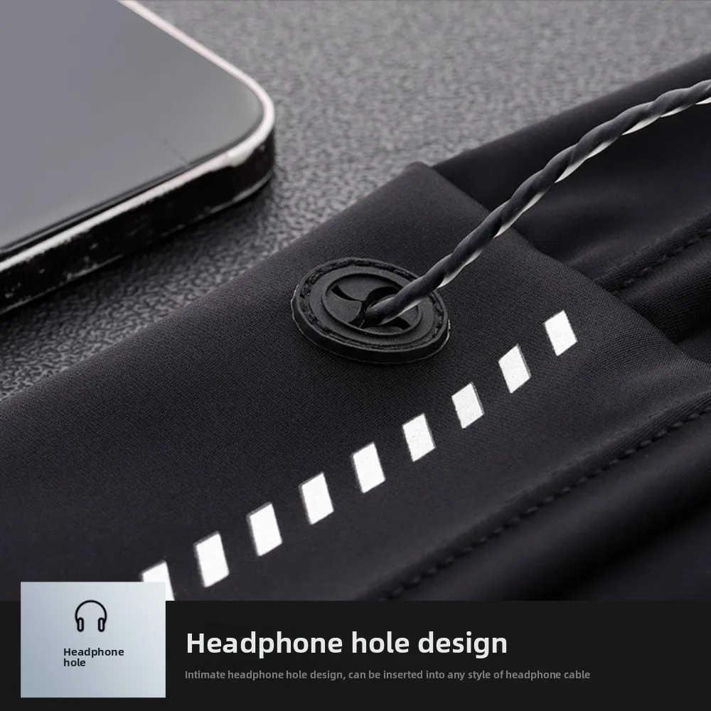

Ultra-Thin Sport Mobile Waist Bag High Elastic Multifunctional Running Waist Bag Breathable Large Capacity Sports Phone Bag