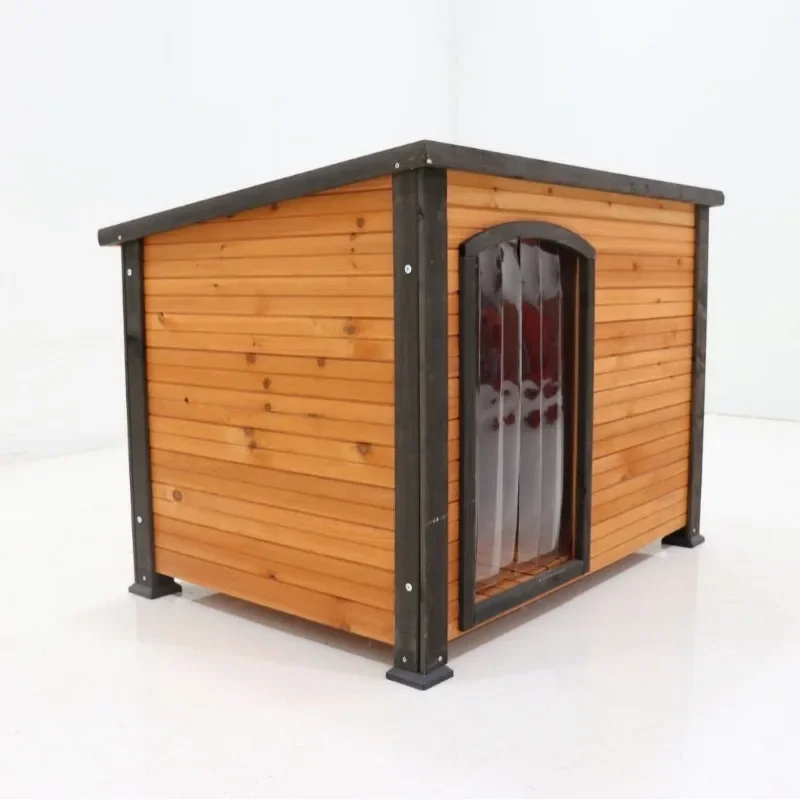 Solid wood indoor outdoor outdoor medium-sized small large preservative Internet celebrity doghouse cage house rainproof