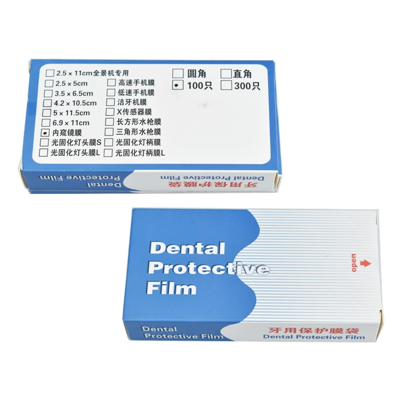 100Pcs Dental Disposable Endoscope Film Dental Handle Sleeve Protective Film Isolation Protective Sleeve Dentistry Materials