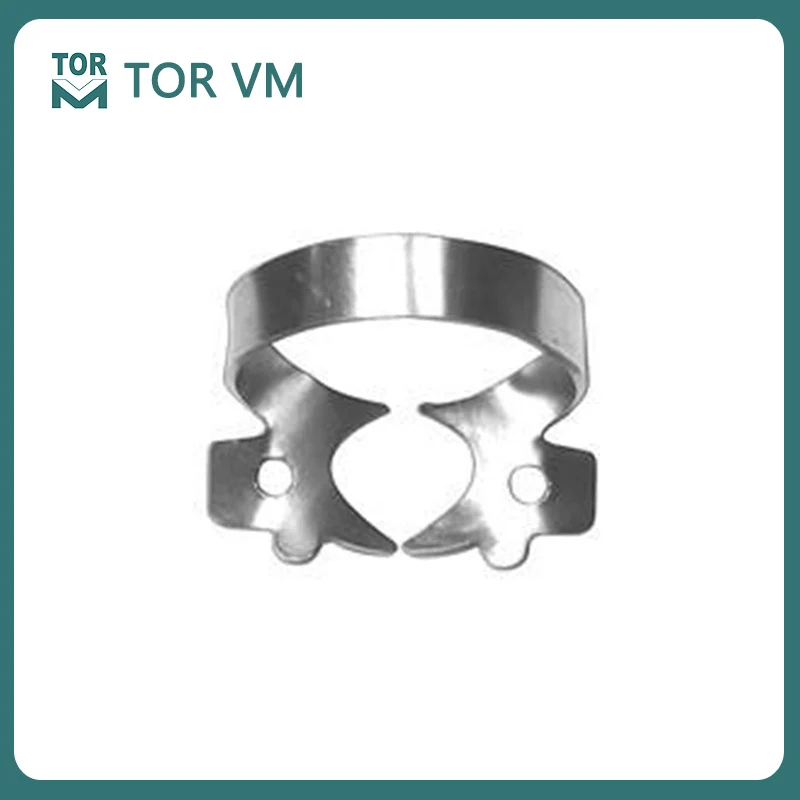 

Clamp 8A (with rigid angular "jaws", for upper and lower molars with almost absent crown part) for TOR VM for dental supplies