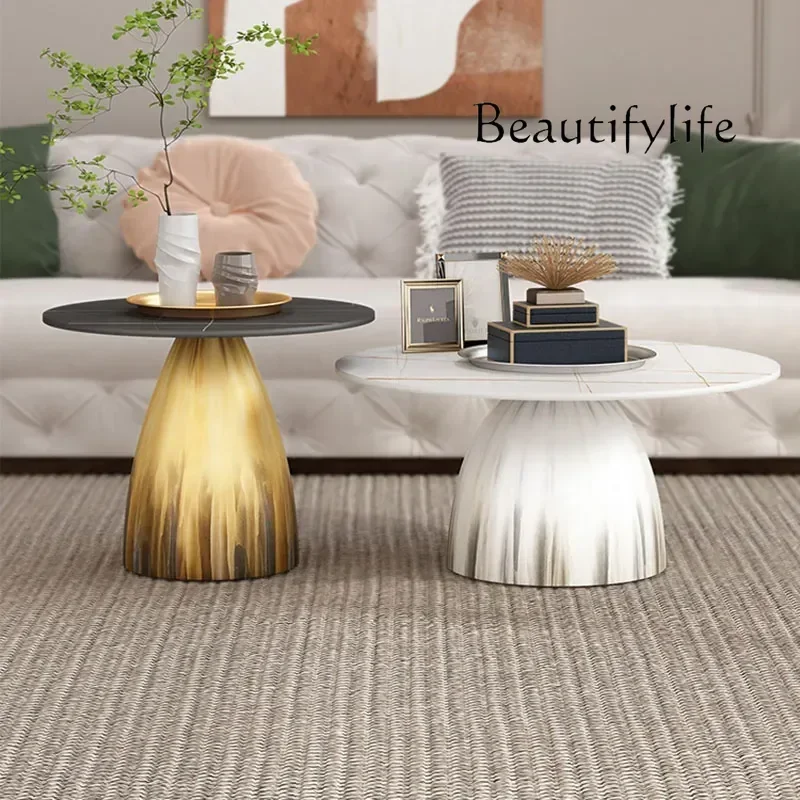 

dY BJ Luxury Round Coffee Table Modern Living Room Glam Unique Coffee Tables Minimalist Nordic Table Basse De Salon Home Furnitu