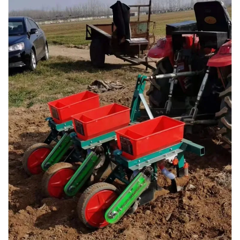 Ex-factory price - Tractor-mounted three-row corn planter, corn planter with fertilization function