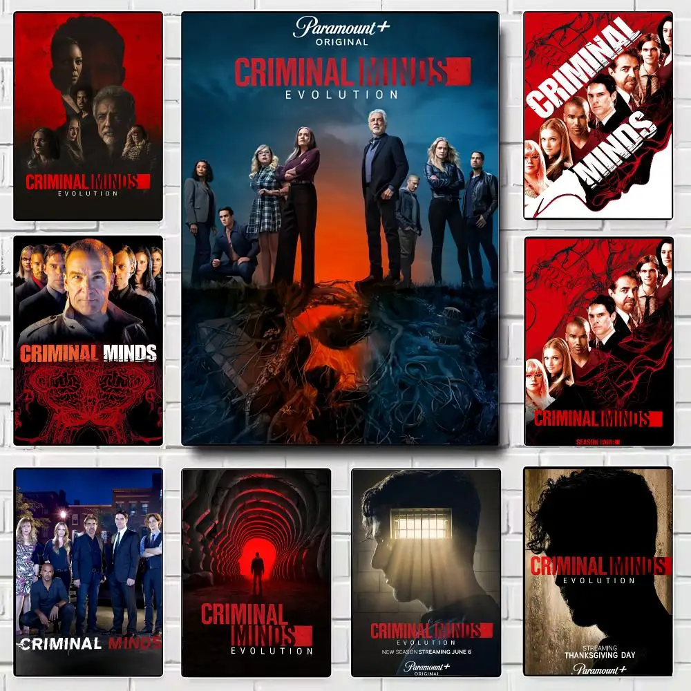 TV Series Criminal Minds TV Series Poster Modern Wall Art for Bedroom Living Room Cafe Bar Aesthetic Home Decor Gift