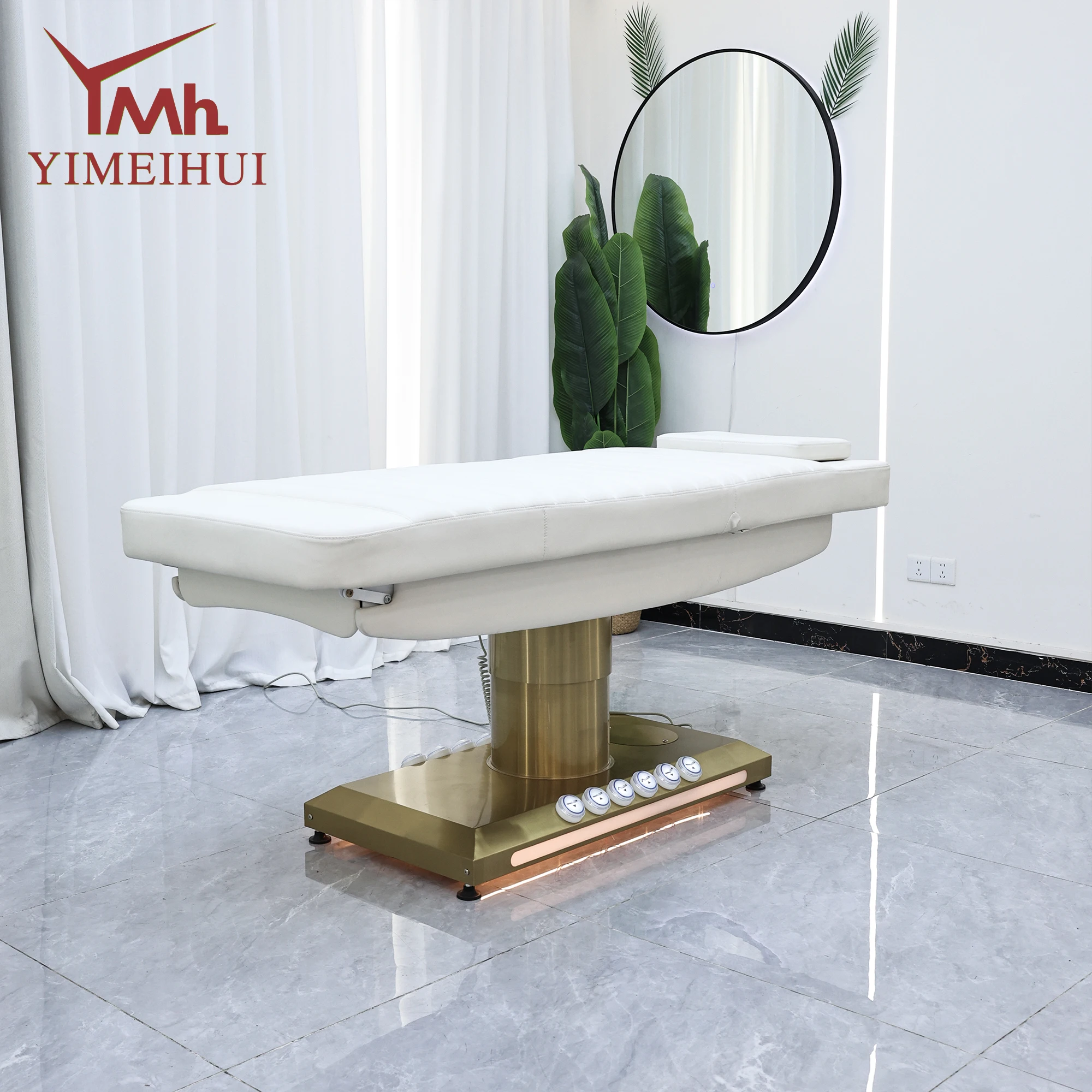 سرير تدليك كهربائي قابل للتعديل بـ 3 محركات لتجميل الرموش على الوجه لعلاج التجميل والمنتجعات الصحية في صالونات التجميل #3