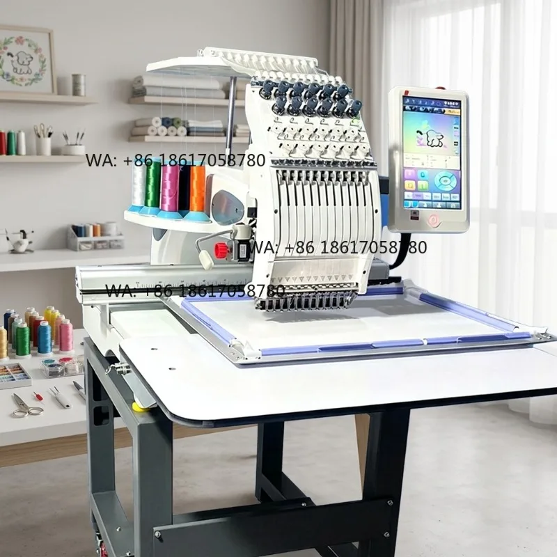 Heavy Computerized 15 Needle Embroidery Machine Thread Break Sensor for Printing Shops Complex Flag/Banner Multi-Tone Stitching