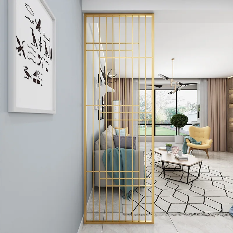 

Floor-to-ceiling metal screen, decorative partition screen
