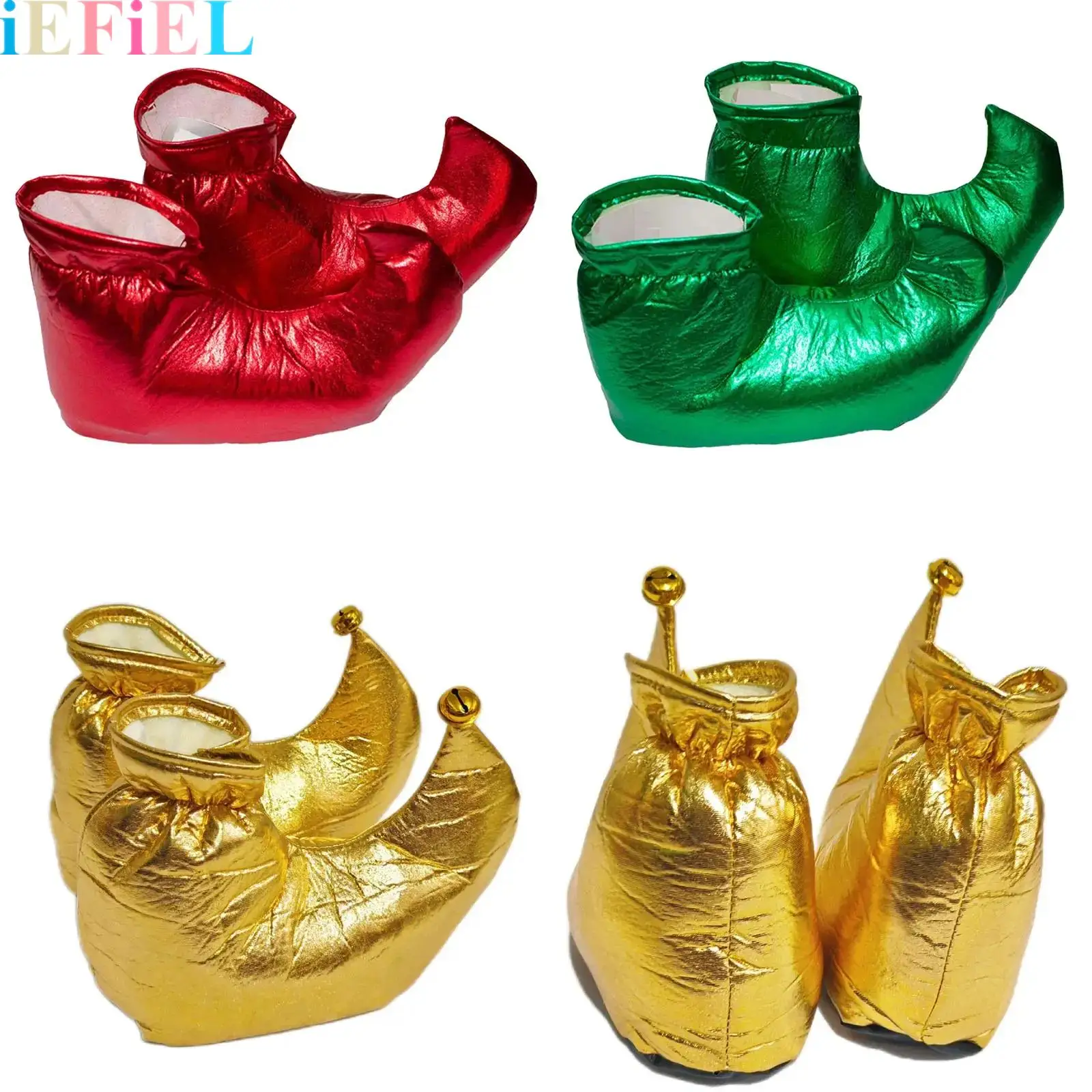 

Elf Shoes Jester Shoe Classic Costume Footwear for Halloween Christmas Cosplay Parties Festive Character Role Play Shoe