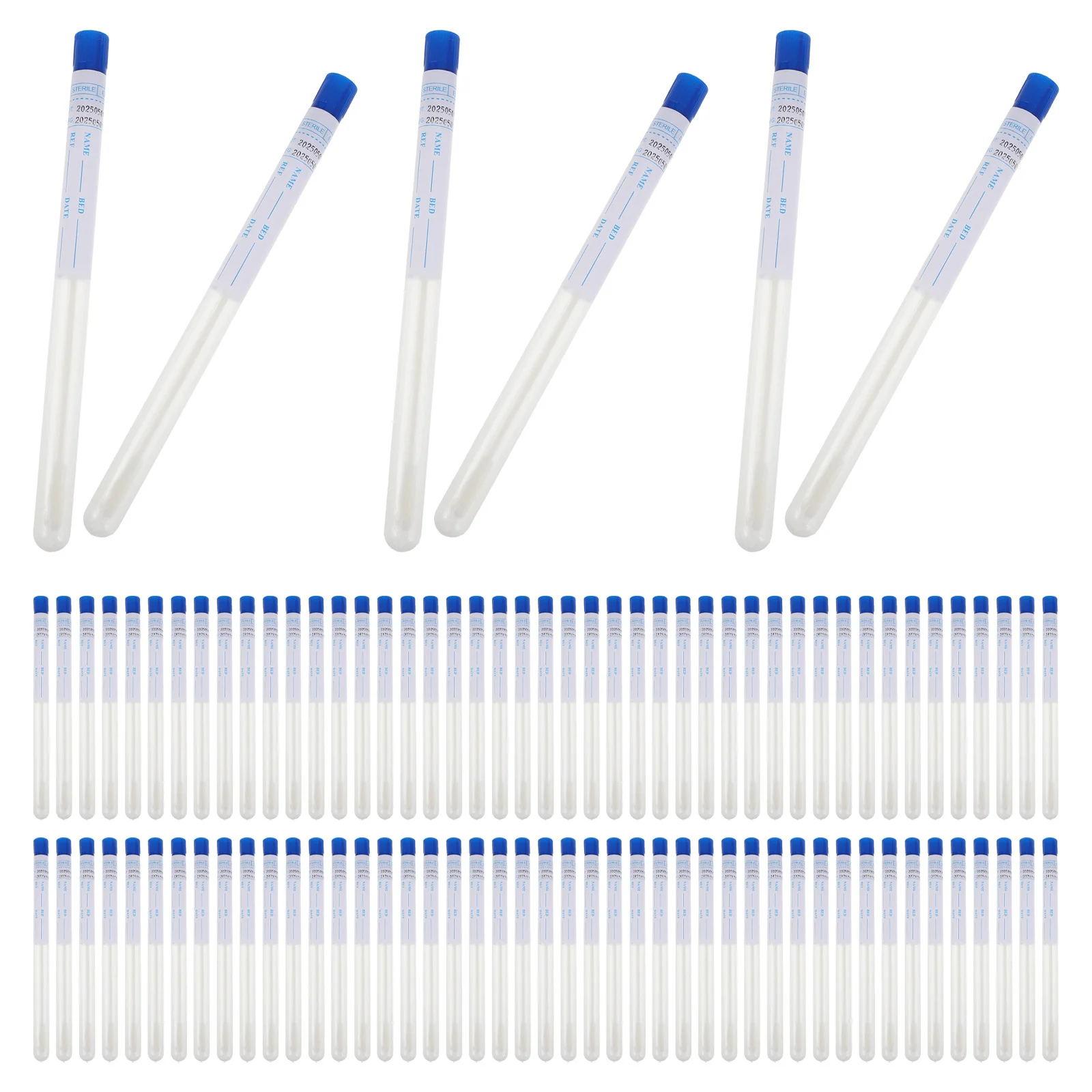 

200 шт. нежные флокирующие тампоны для чувствительных зон, эффективное отбора проб, портативные одноразовые ватные тампоны для больниц, клиники